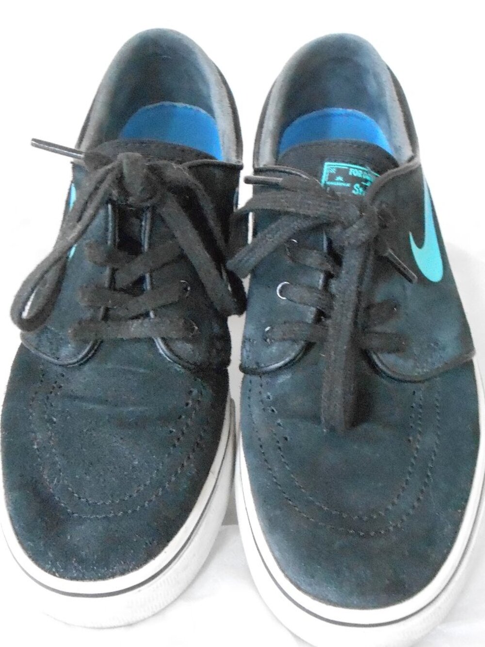 Nike Women's Black Stefan Janoski Skateboarding Suede Sneakers Size-6.5